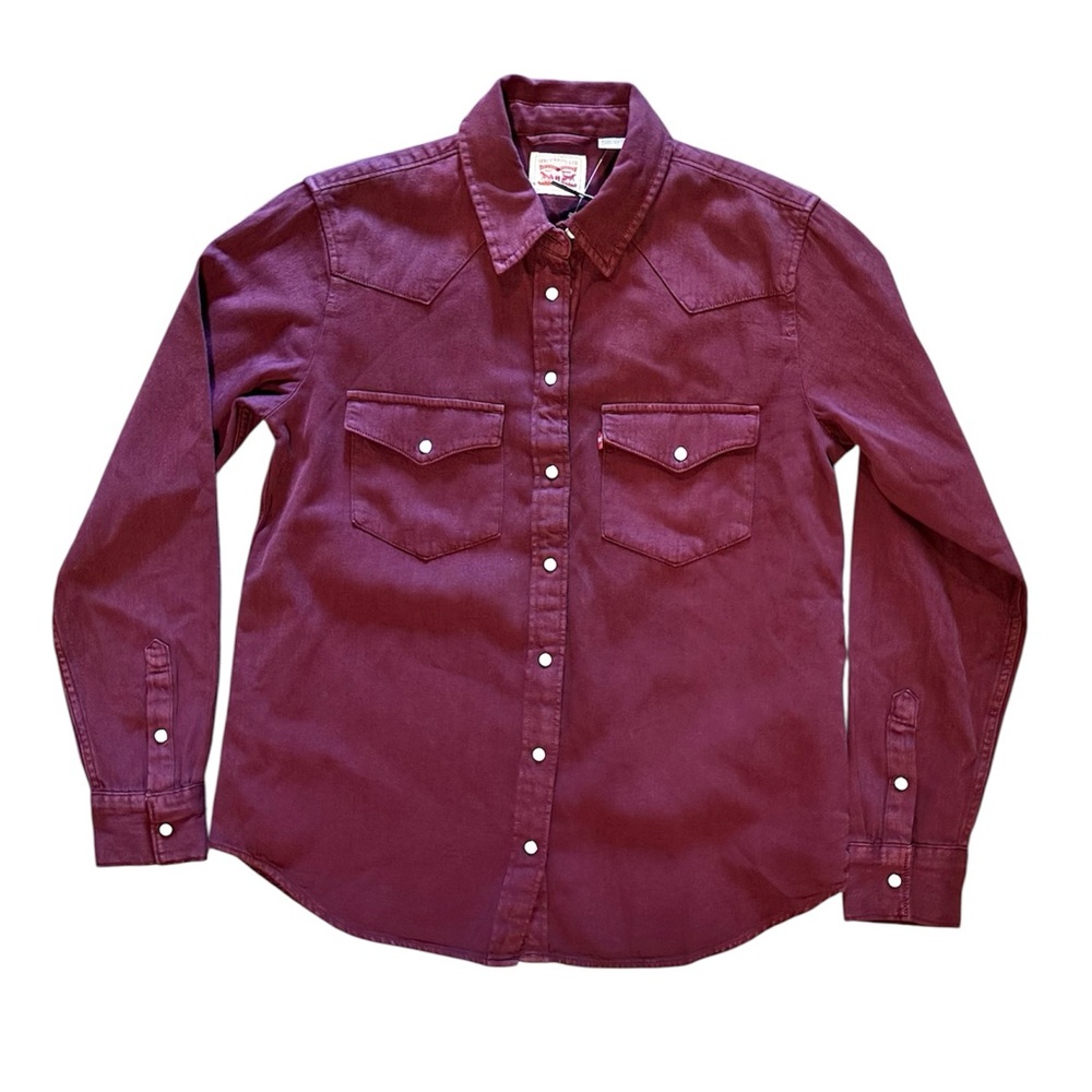 Levi’s Button-Up Shirt Women’s Deep Purple Cotton